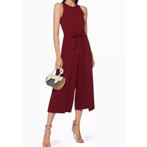Joie Mairead Garnet Wide Leg Sleeveless Jumpsuit